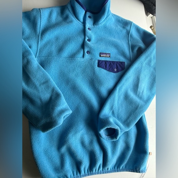 Patagonia Synchilla Snap-T Fleece Pullover Jacket Blue Navy - Picture 2 of 7